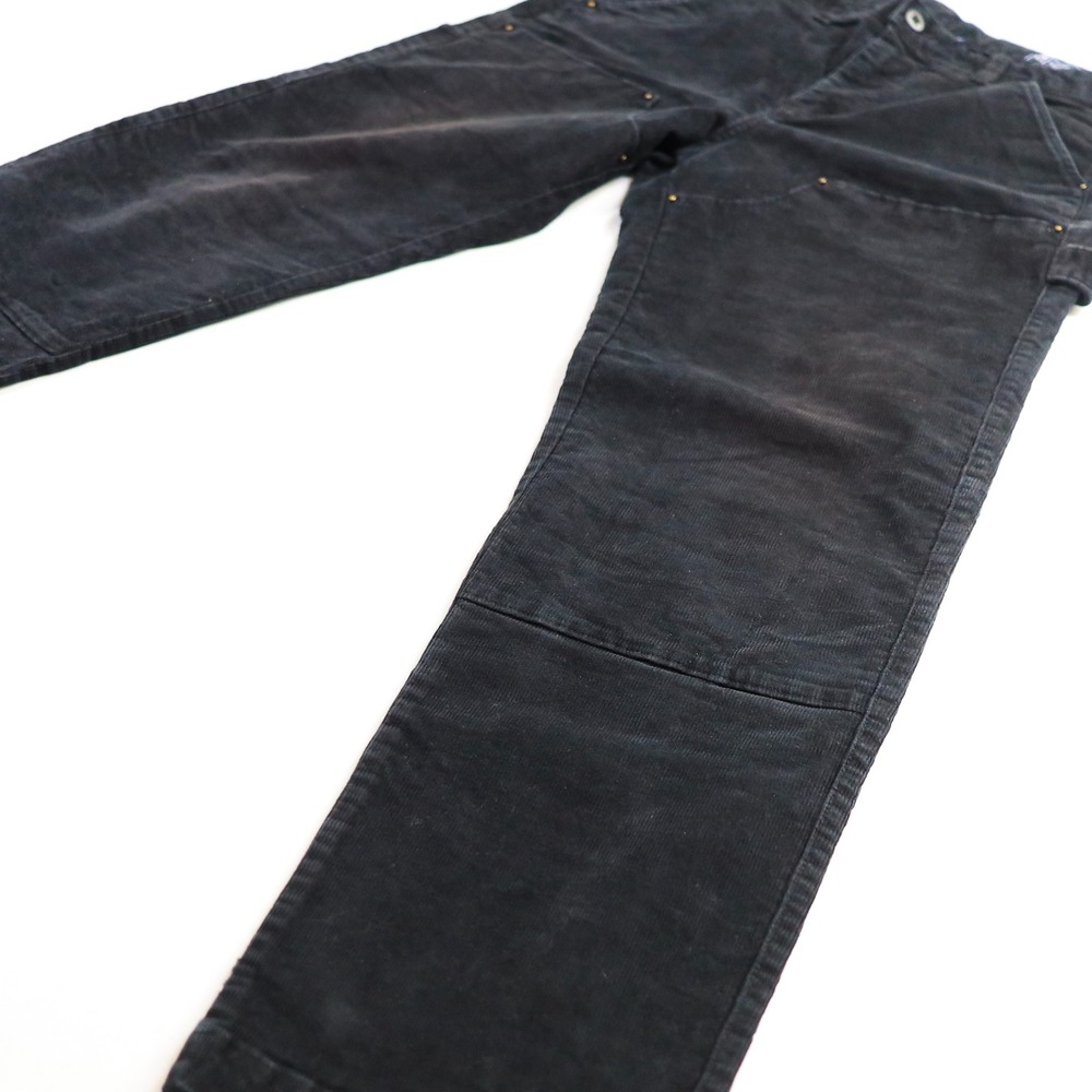 Gap Carpenter Pant Men 28x30 Black Corduroy Double Knee Utility Workwear Pants - Picture 5 of 12